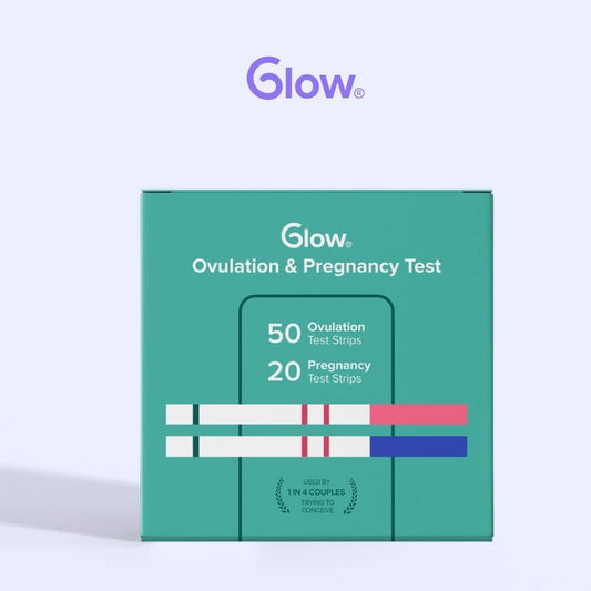 50 Ovulation & 20 Pregnancy Test Strips Bundle by Glow (50LH+20hCG)